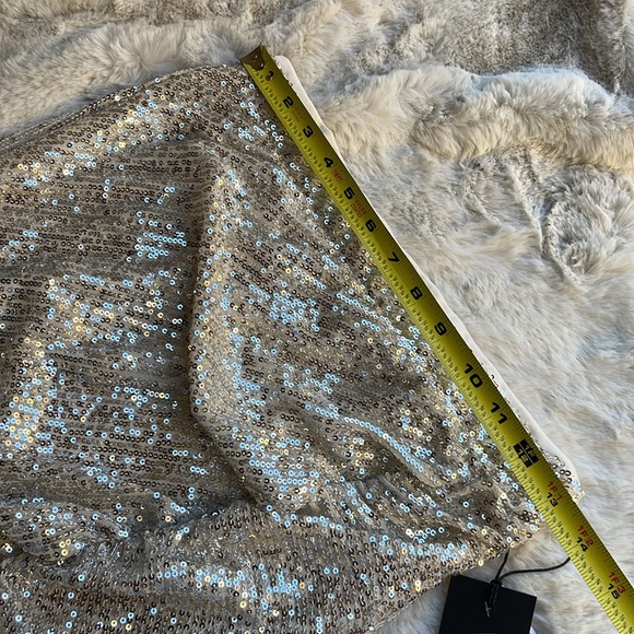 Wildfox Amirdale sequin skirt in pink champagne - Picture 8 of 8